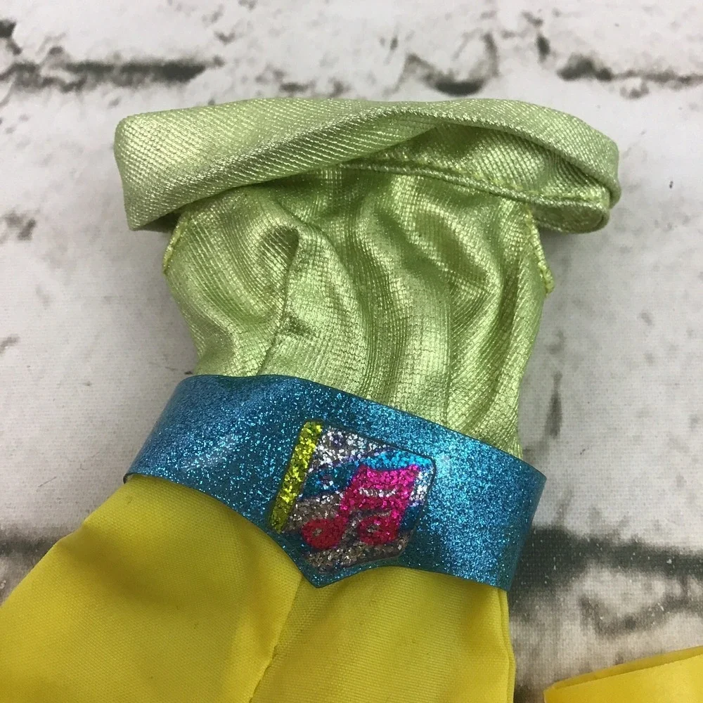 Vintage Barbie Fashion Doll Clothes Pop Star Outfit Pantsuit With Yellow Boots‎